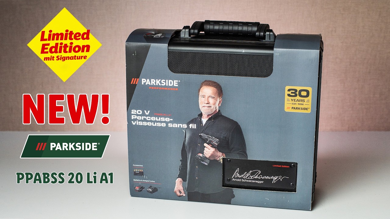 Uboxing and review NEW Parkside Performance PPABSS 20 Li A1 - Arnold Schwarzenegger P.1