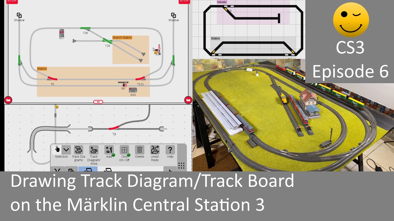 Drawing Track Diagram/Track Board on the Märklin Central Station 3 (CS3 Episode 6)