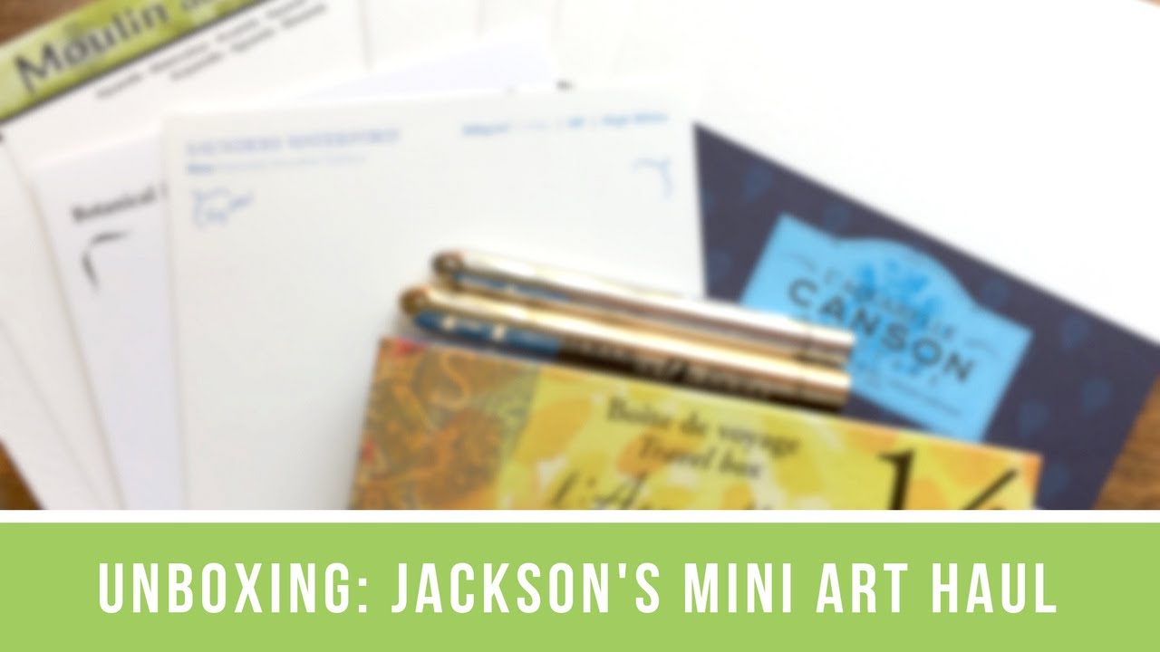 Mini Art Haul: Jackson's Unboxing