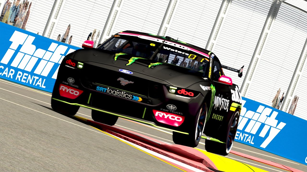Assetto Corsa | Ford Mustang V8 Supercar (Gen 3) | Surfers Paradise/Gold Coast (Attempt 1)