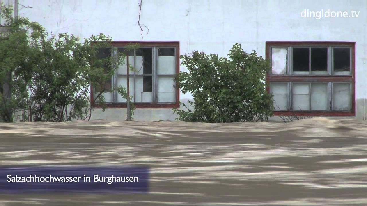 Die Salzach 2013: Hochwasser in Burghausen