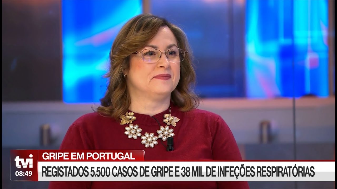 “Gripe em Portugal - Foram registados 5.500 casos de gripe e 38 mil de infeções respiratórias”.