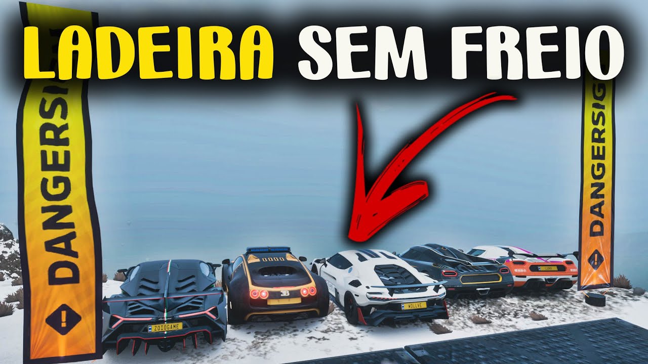 LADEIRA SEM FREIO - ELE TEVE MUITA CHANCE - FORZA HORIZON 5 GAMEPLAY