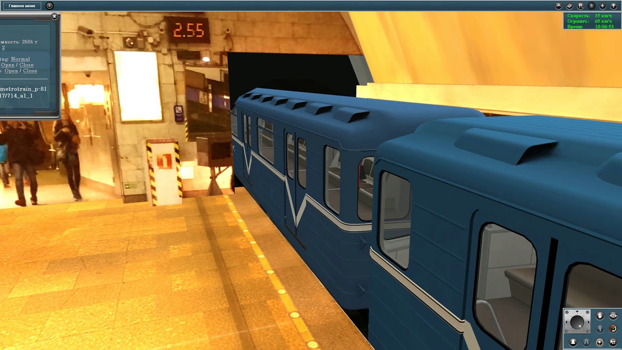 Trainz 2012 Поездка по участку Московско-Петроградской линии