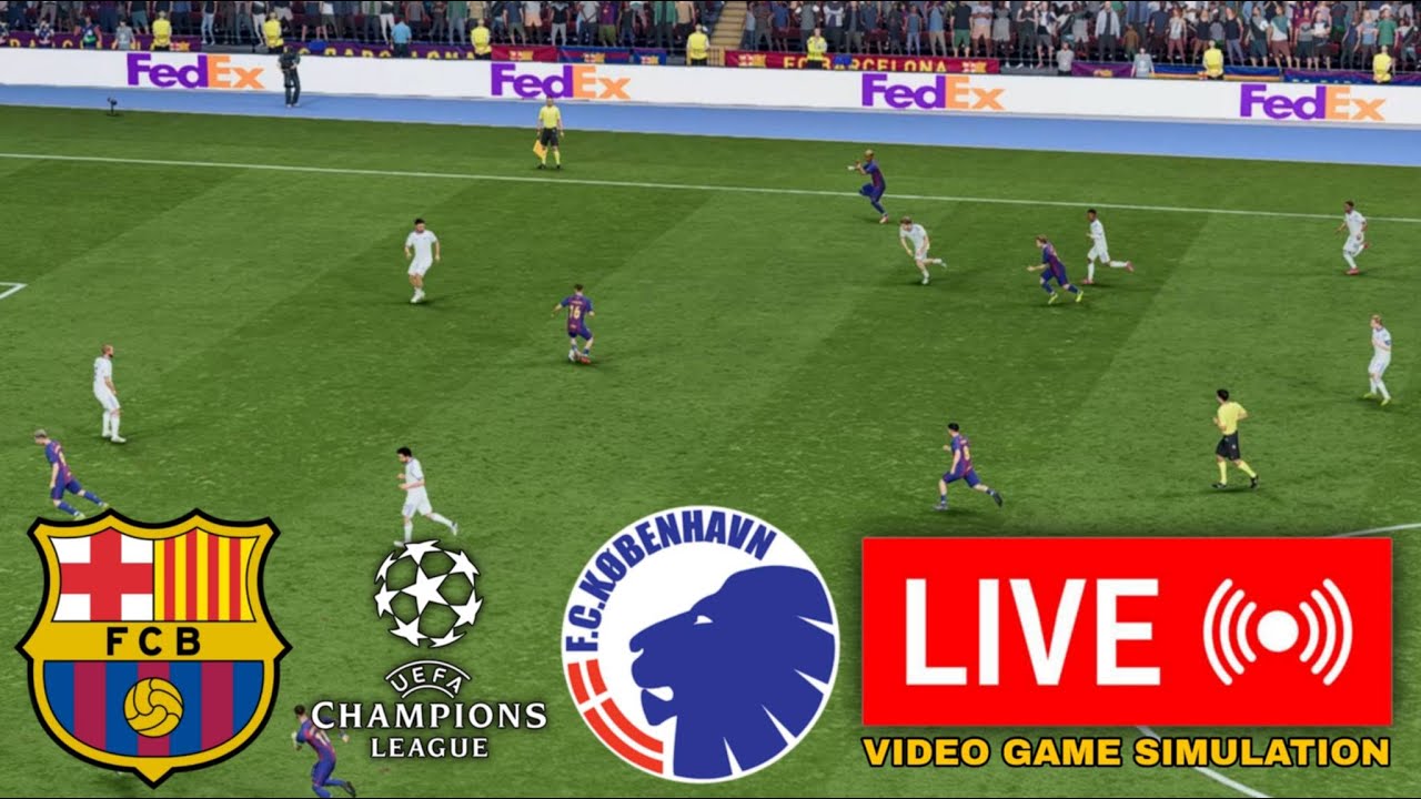 🔴 BARCELONA vs COPENHAGEN LIVE UEFA CHAMPIONS LEAGUE 2025/26 FC26 SIMULATION