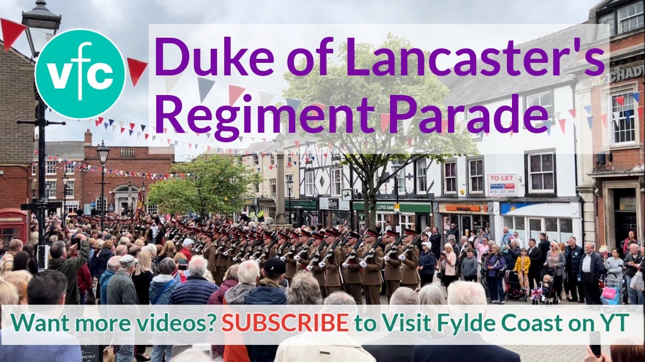 The Duke of Lancaster's Regiment Freedom Parade in Poulton