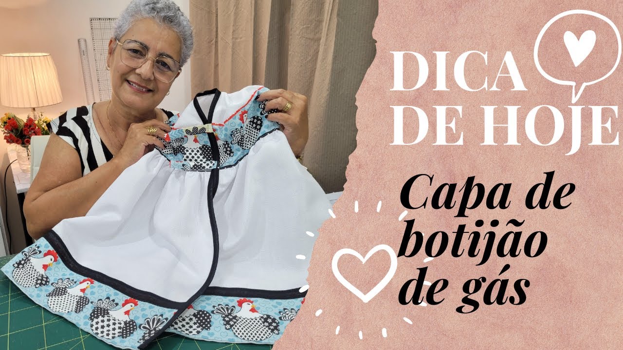 Como fazer CAPA DE BOTIJÃO DE GÁS