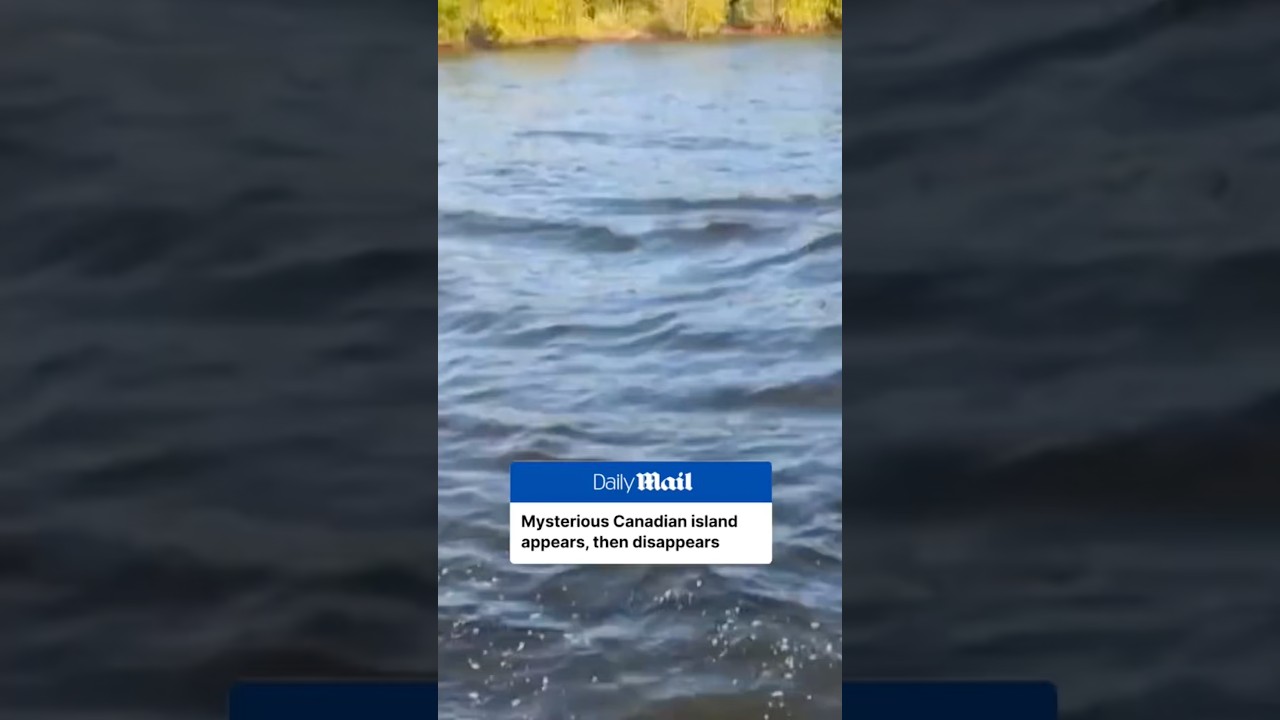 tree-covered island appeared earlier this month in an isolated Canadian reservoir
