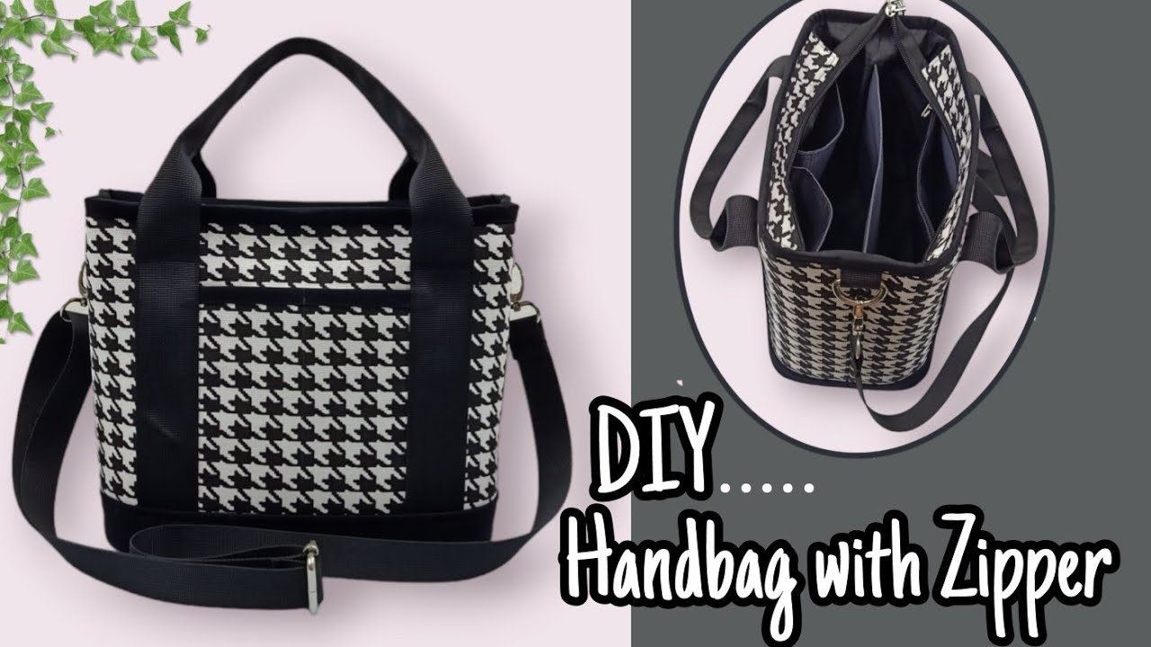 DIY Cara Membuat Tas/Handbag/Tote Bag/Crossbody Bag Tutorial &  Pattern