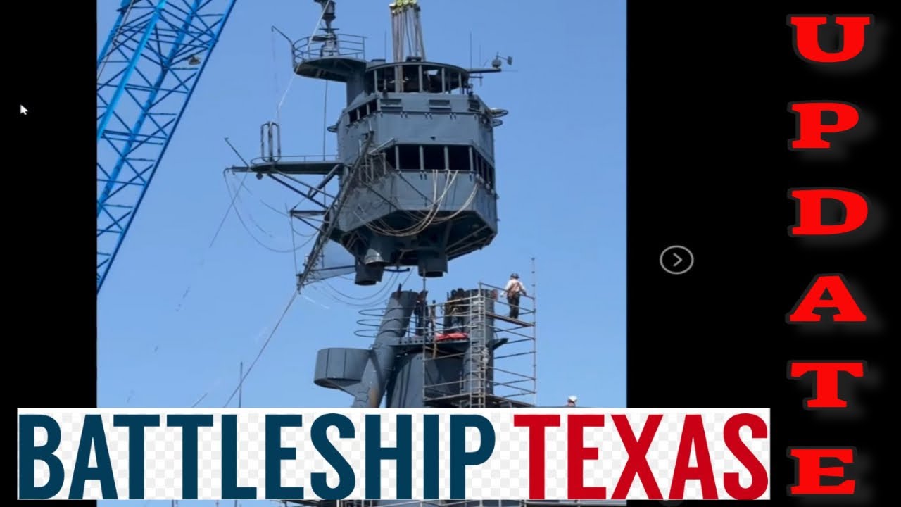 Battleship Texas Restoration Update 2025 | Stunning Drone Footage from Galveston!