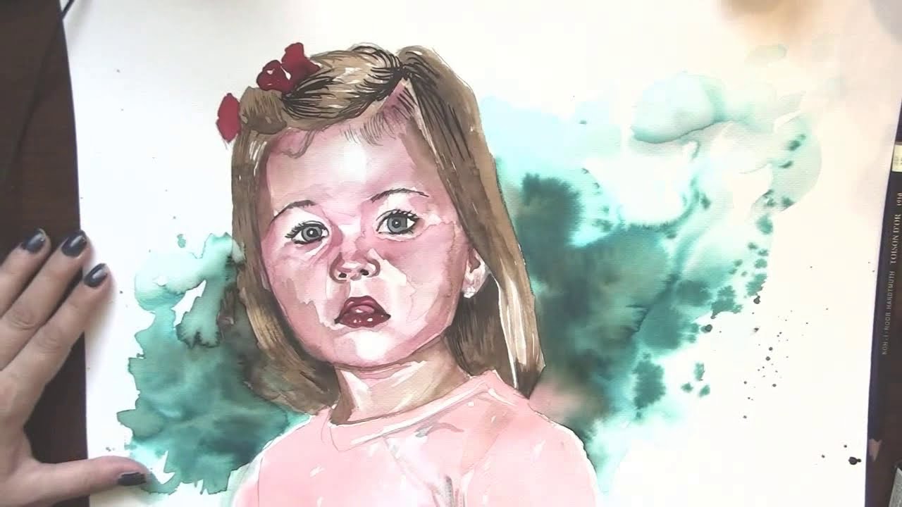 Jak malowac portret akwarelami?