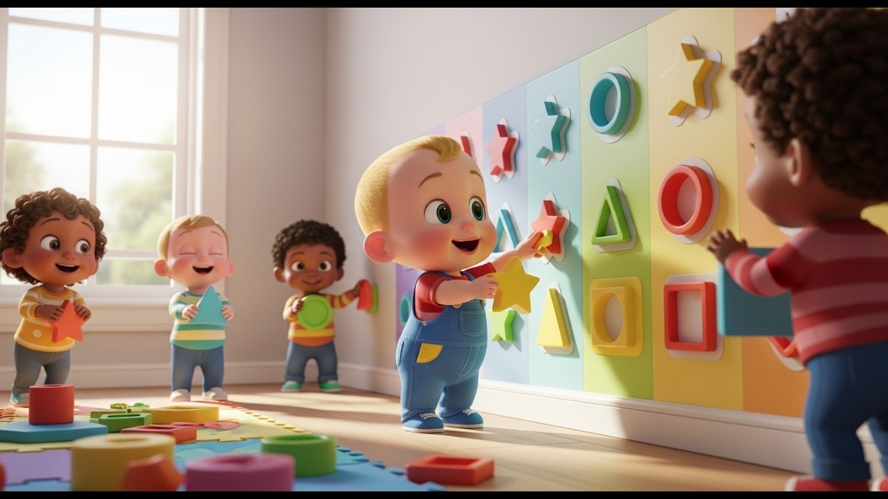 Color Shapes Fun Land 🎨🏰 | Learn Colors and Shapes for Kids | Preschool Learning Adventure
