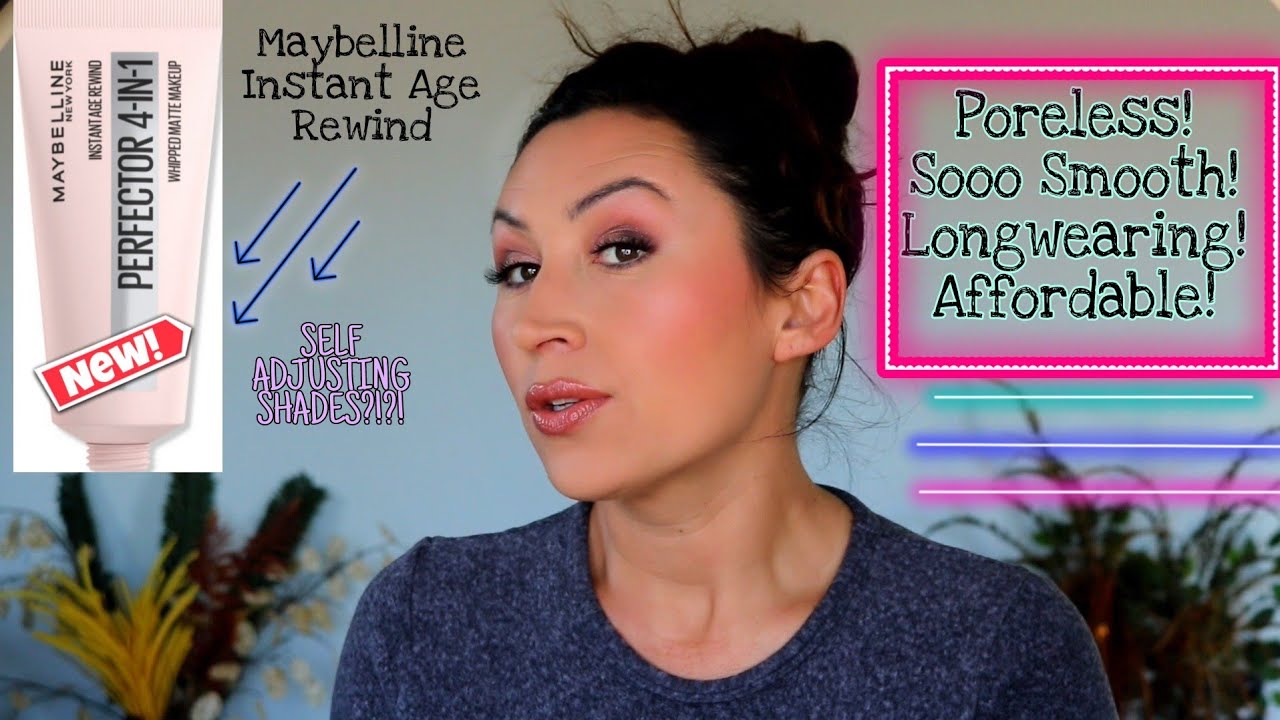 Maybelline Instant Age Rewind Perfector 4-In-1 Whipped Matte Makeup Review | Vanessa Elle