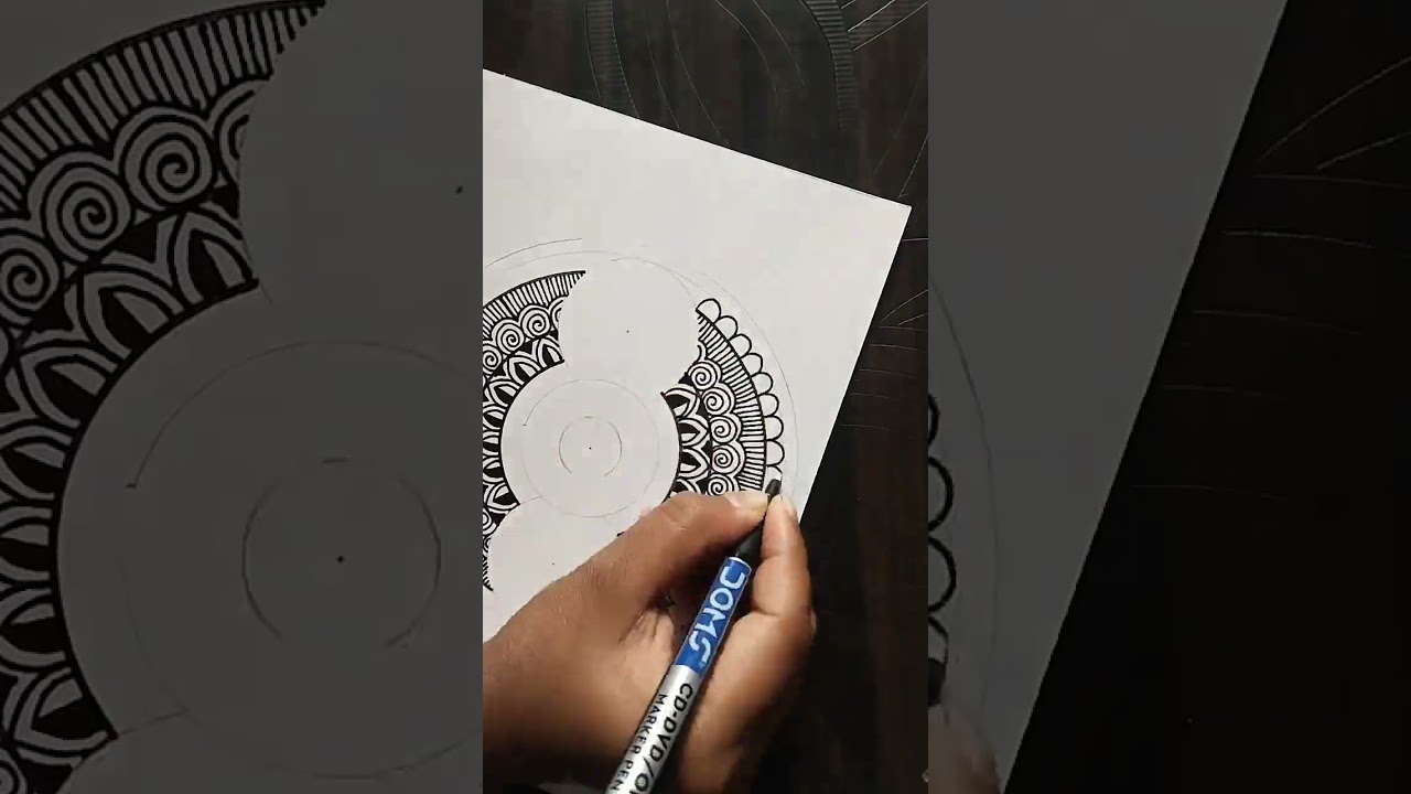 Republic day Special Mandala art #shorts  #art  #drawing  #mandala  #india  #viral  #youtubeshorts