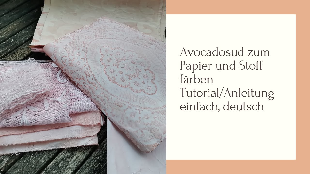 wir machen eine Avocadosud zum färben von Papier und Stoff