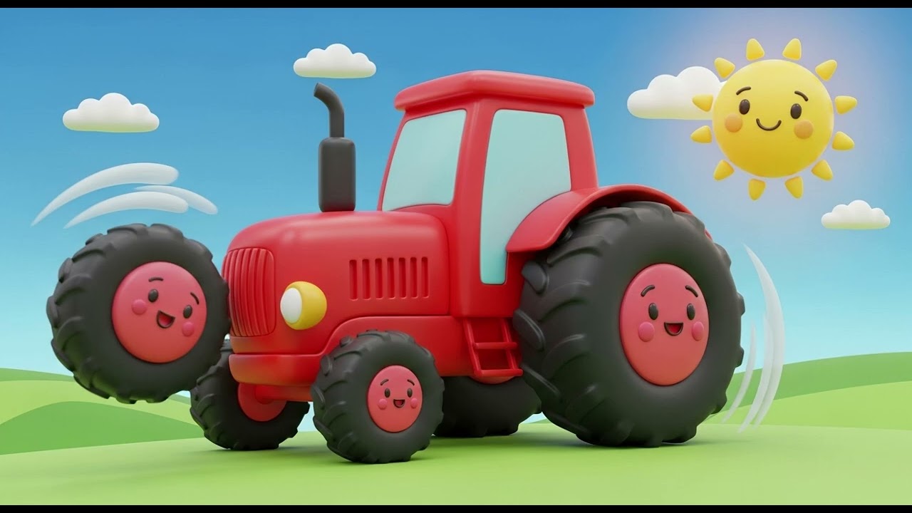 Round and Round Goes the Farm Tractor! 🚜🌾 | Numbers Song