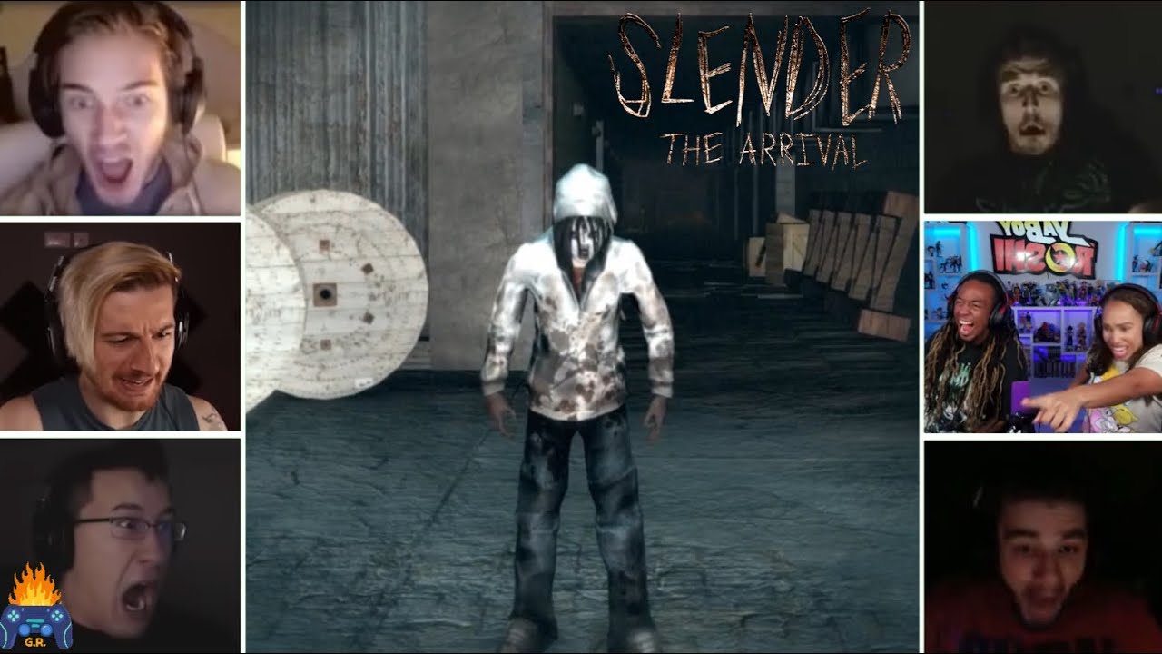 Gamers React to First Encounter With The Chaser | Slender: The Arrival