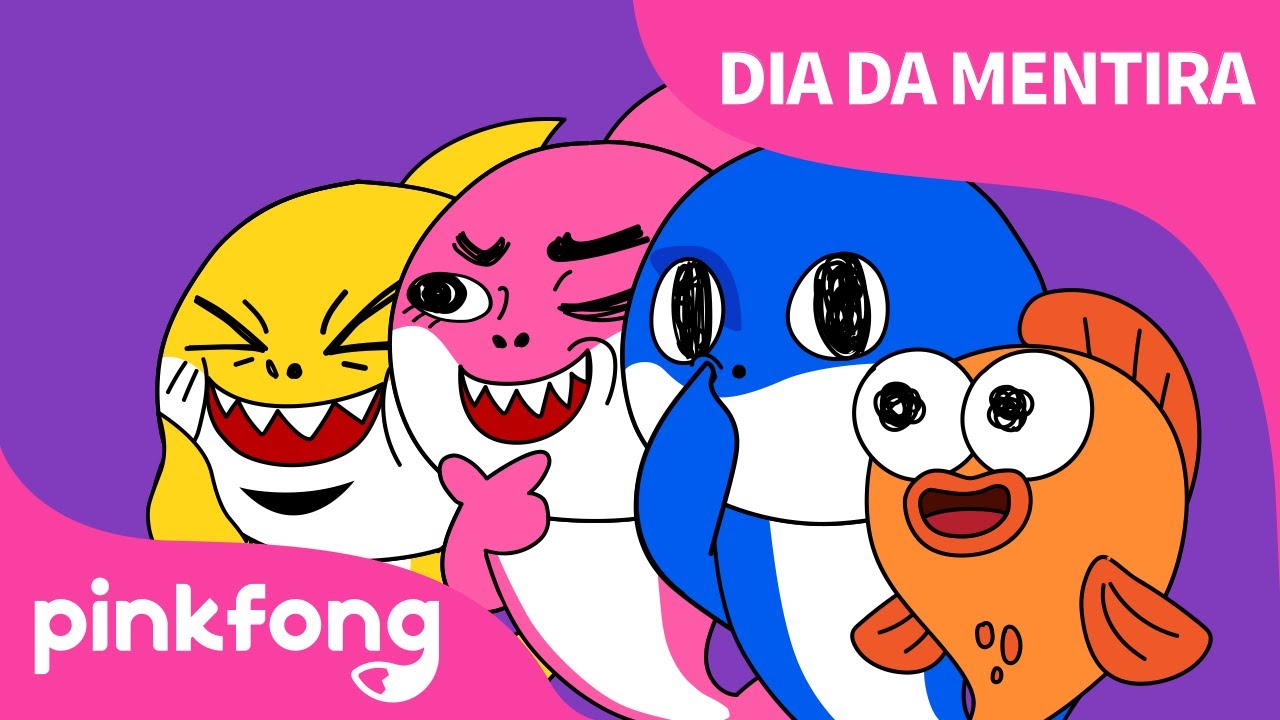 Dia da Mentira | Bebê Tubarão | Oãrabut Êbeb e mais músicas | Pinkfong