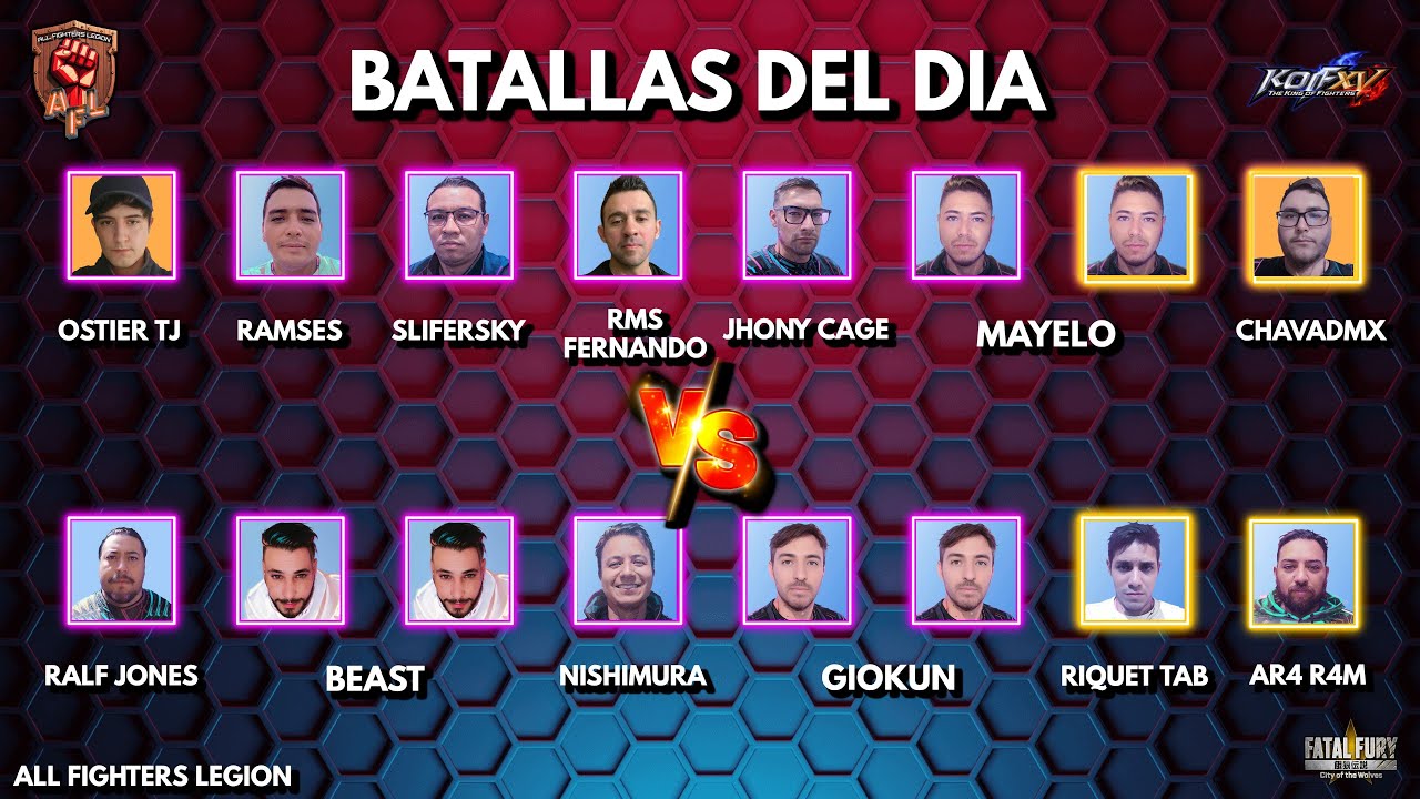 LIGA DE KOF XV Y FATAL FURY!!