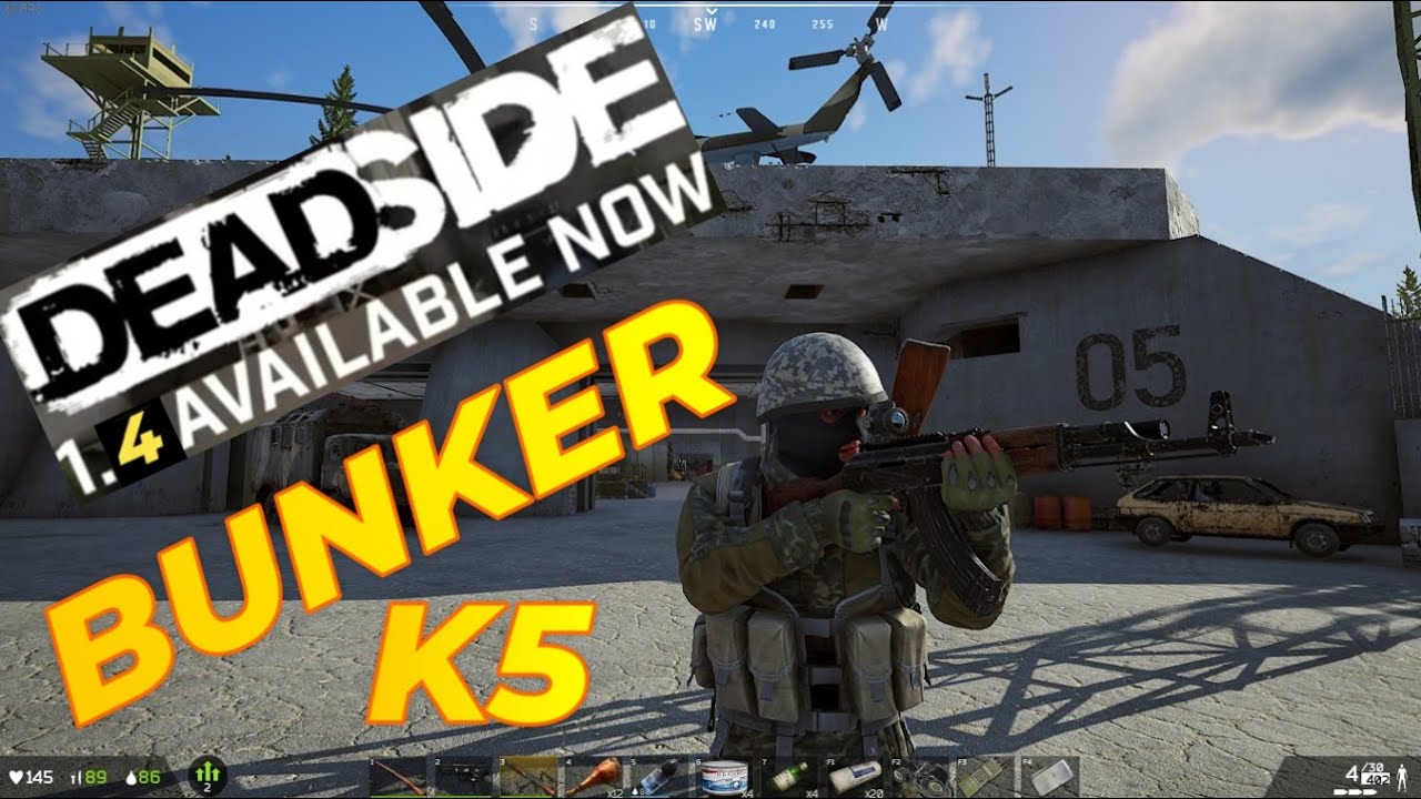 DEAD SIDE VISITAMOS LOS BUNKER MILITARES DE K5 EN BUSCA ARMAS Y DE LOOT MILITAR, SALE BIEN !!!!