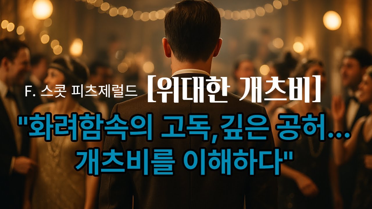 F. 스콧 피츠제럴드  [위대한개츠비] : 화려함속의 고독,깊은 공허... 개츠비를 이해하다