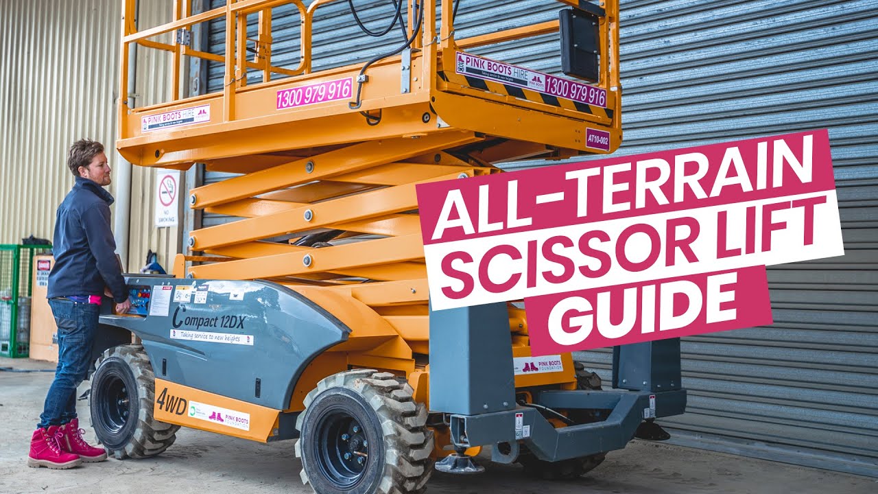 Compact 12DX All-Terrain Scissor Lift Guide | Pink Boots Hire