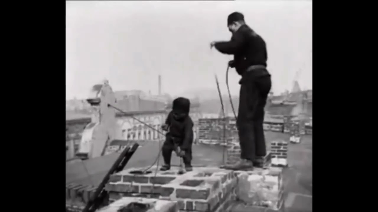 A three-year-old chimney sweep from the 1930s