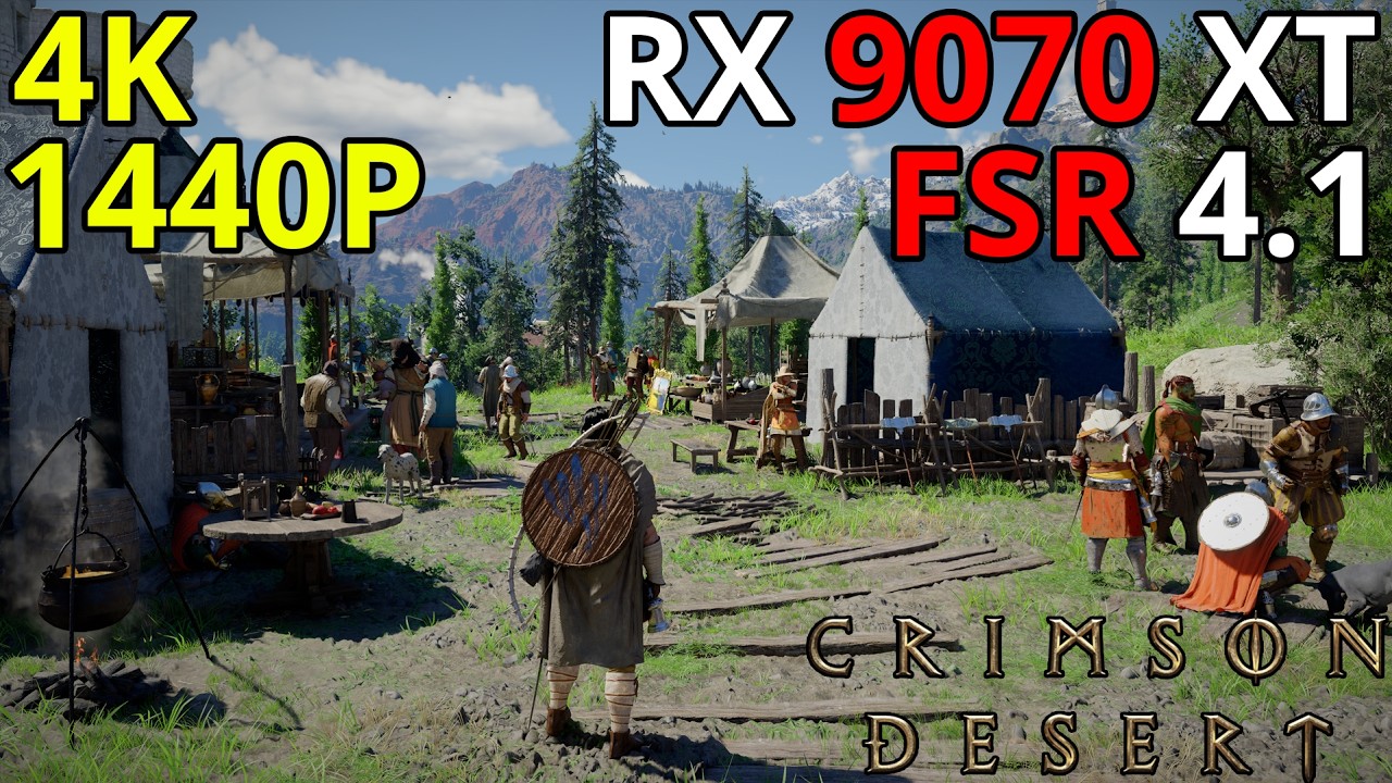 Crimson Desert | RX 9070 XT | 4K | 1440P | FSR 4.1 Looks better than DLSS....