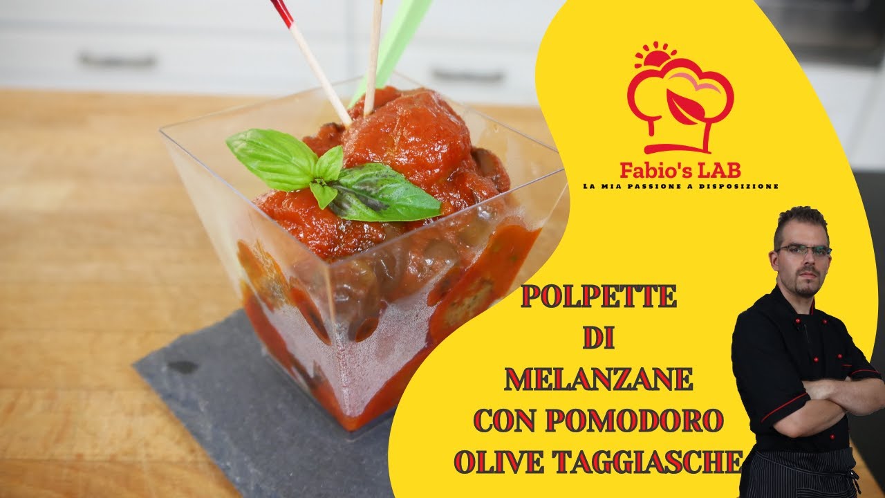 Finger food...#polpette di melanzane con pomodoro, olive #Taggiasche💥