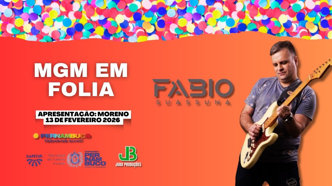 Fabio Suassuna no Bloco MGM em Moreno
