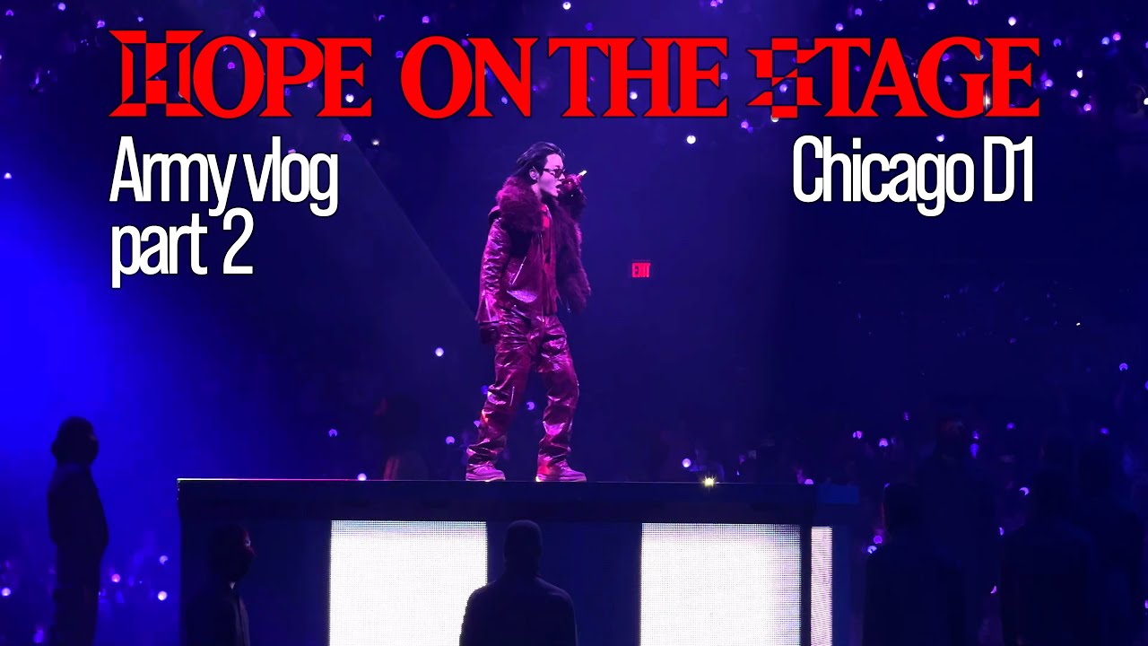 [ARMY LOG] j-hope HOPE ON THE STAGE Tour Vlog pt 2 (Chicago D1) - Vlog + Concert Footage