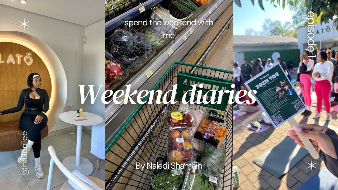 WEEKEND DIARIES EP1| yoga & coffee event| grocery shopping | Sunday of a homebody✨🌸