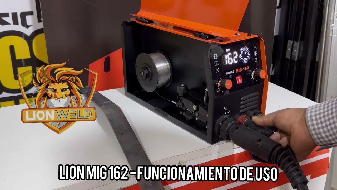 LIONWELD MIG 162 - nuevo modeló- instalacion de alambre flux core