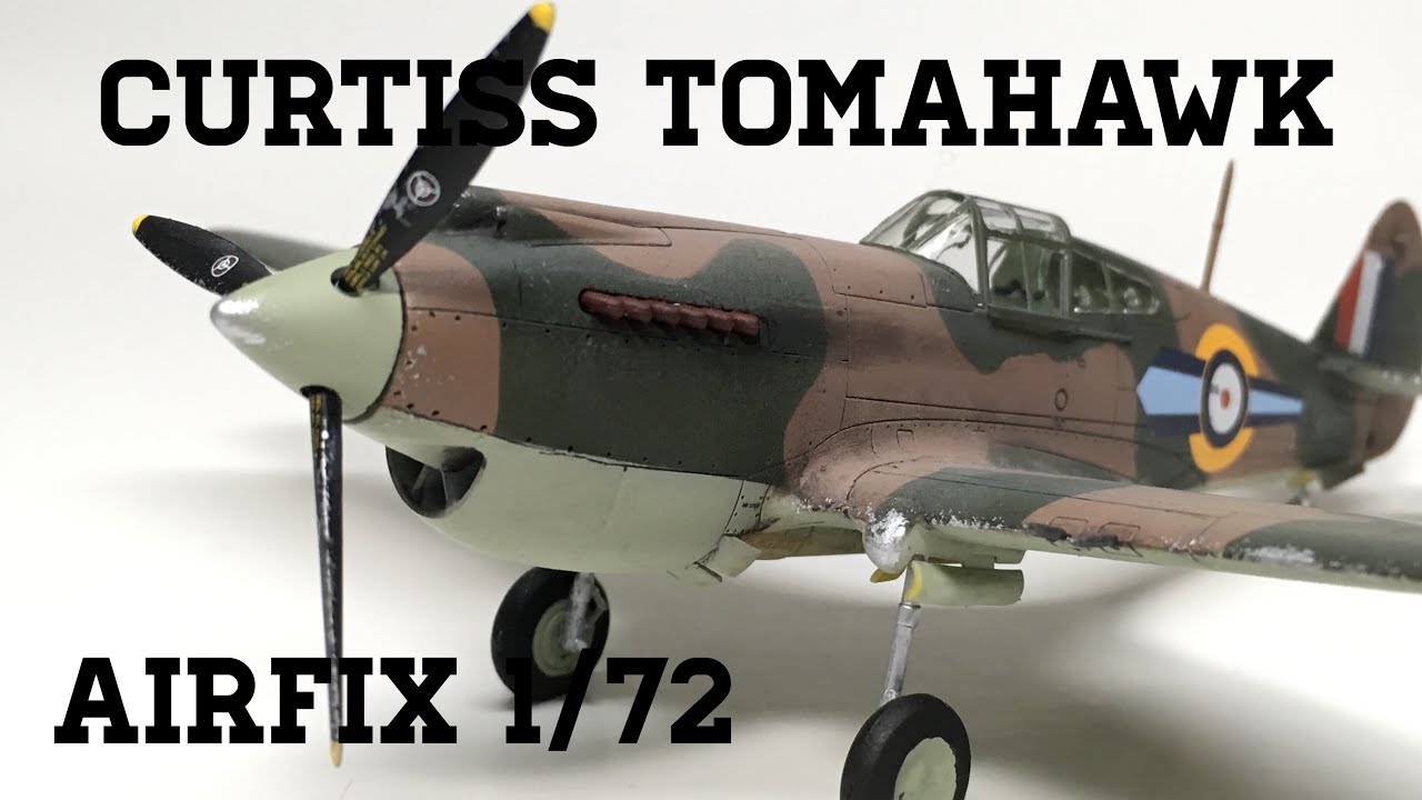 Airfix 1/72 Curtiss Tomahawk Mk.IIb- TIMELAPSE BUILD