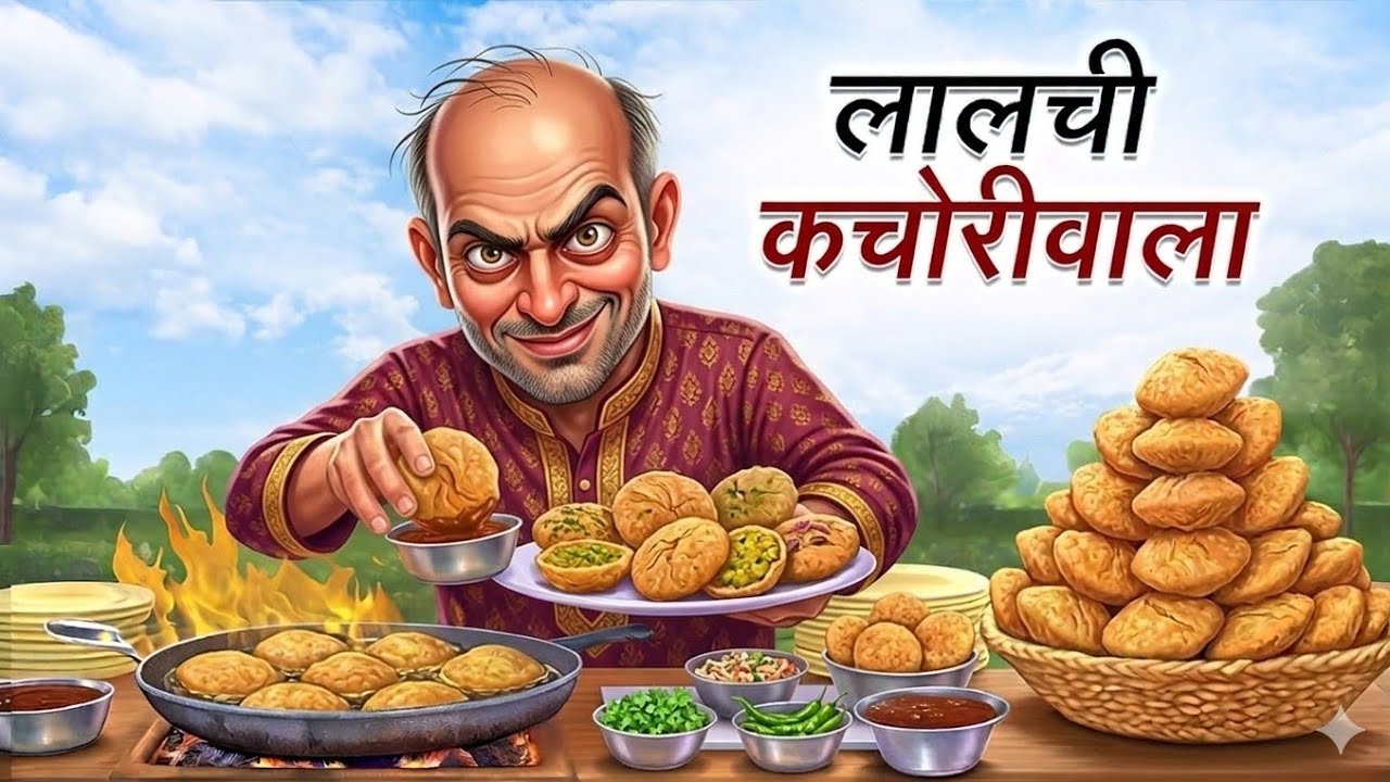 लालची कचौरी वाला Lalchi kachori Wala | Moral Story | Hindi Kahani | Cartoon Story