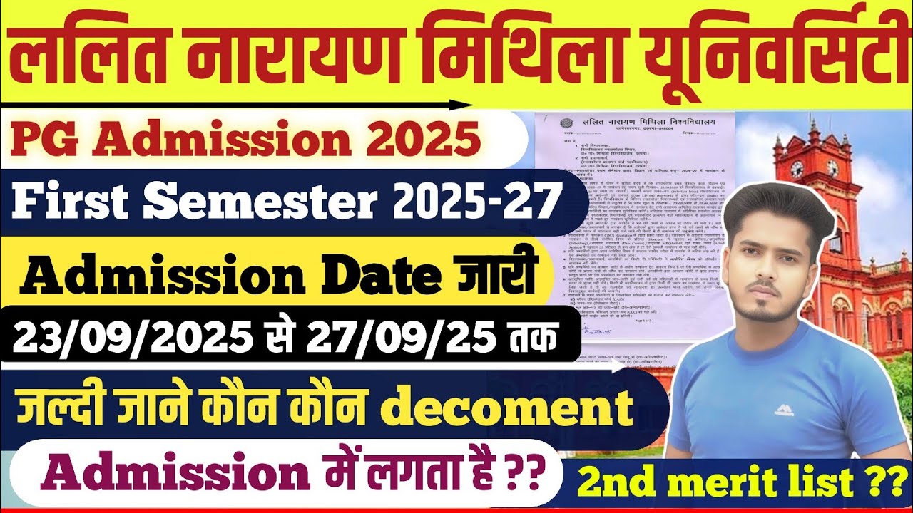 Lnmu pg Admission 2025-27, PG admission documents list✅