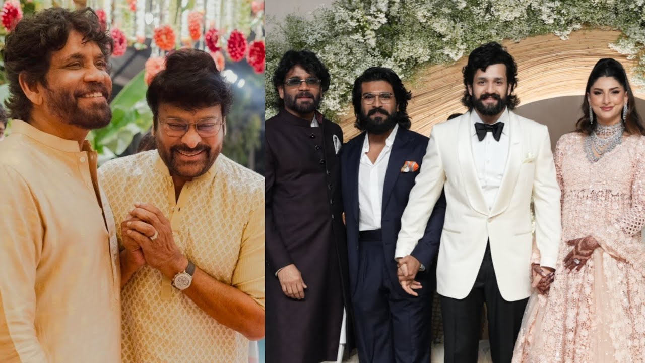 Chiranjeevi Lovely Video at Akkineni Akhil Marriage Reception | Ram Charan, Upasana | Nagarjuna