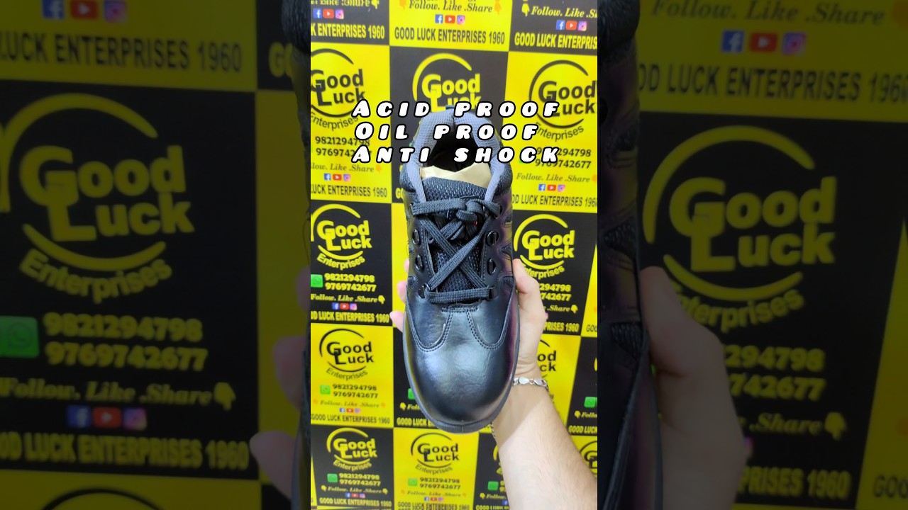 Fancy Steel Toe Safety Shoes Hillson Swag | Acid Proof And Shock Proof Brown Colour Safety Shoes
