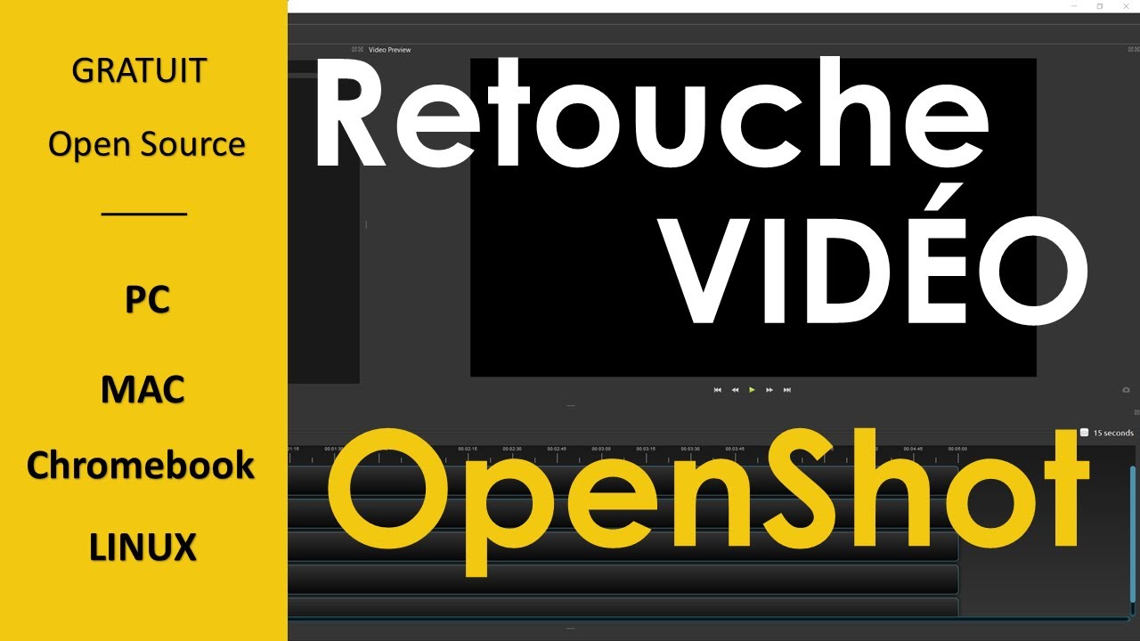 Découverte de la retouche video avec Openshot