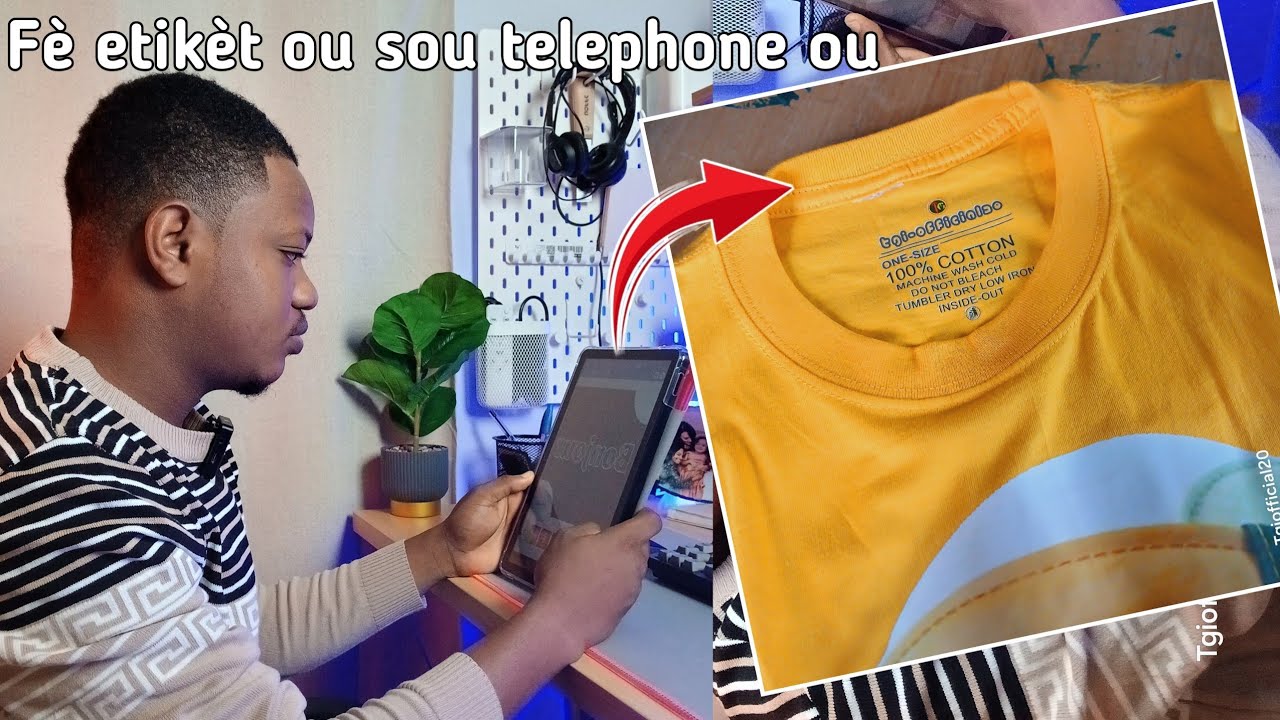 Men koman pou travay etiket ou sou telephone ou pou mak ou epi sotil en dtf