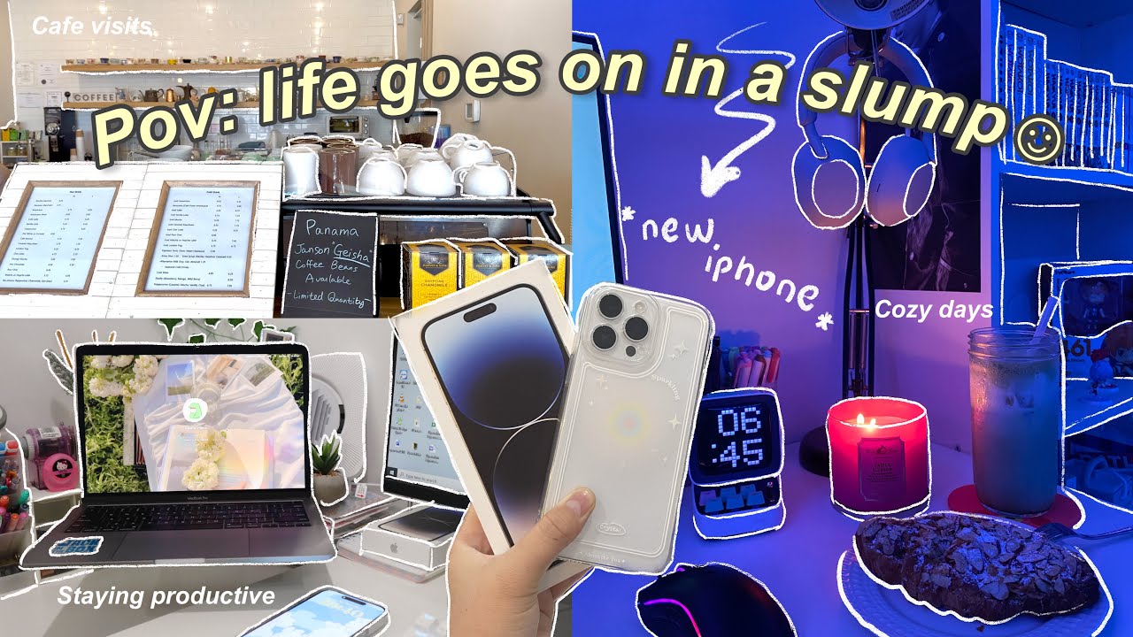 🎧🐯Productive fall study vlog: new iphone, studying at cafes, midterm exams, cgp x hoshi