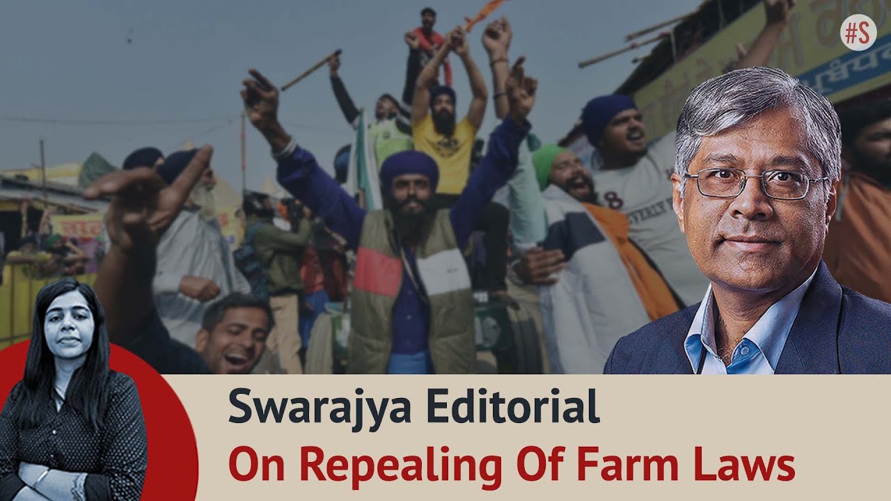 Swarajya Editorial: What To Conclude From Modi Government Repealing The 3 Farm Laws