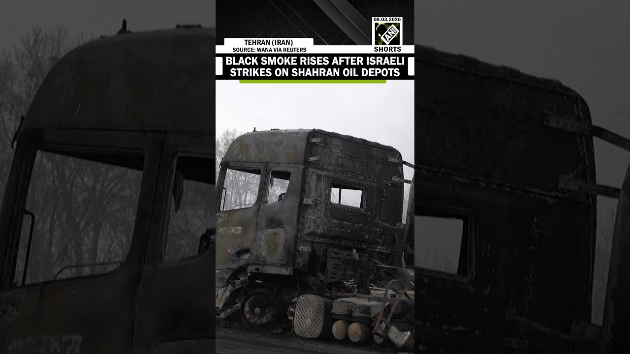 Black smoke billows over Tehran after Israeli strikes hit Shahran Oil Depot