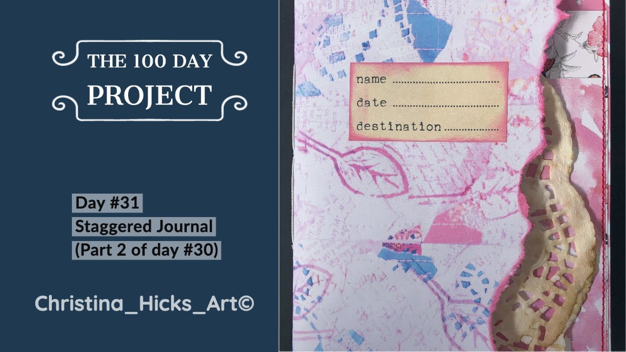 Staggered Booklet Day #31 (or part 2 of Day 30)
