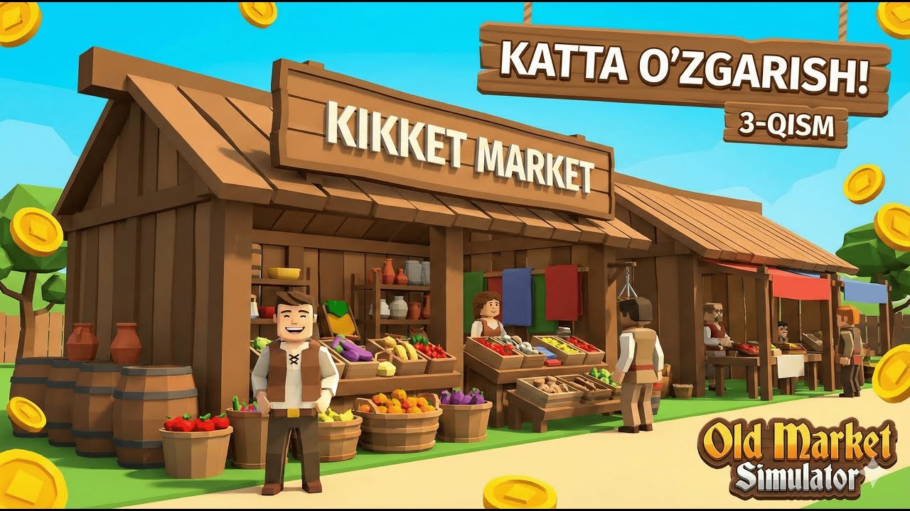 😱 ZAPIS O'CHIB KETDI... | Old Market Simulator