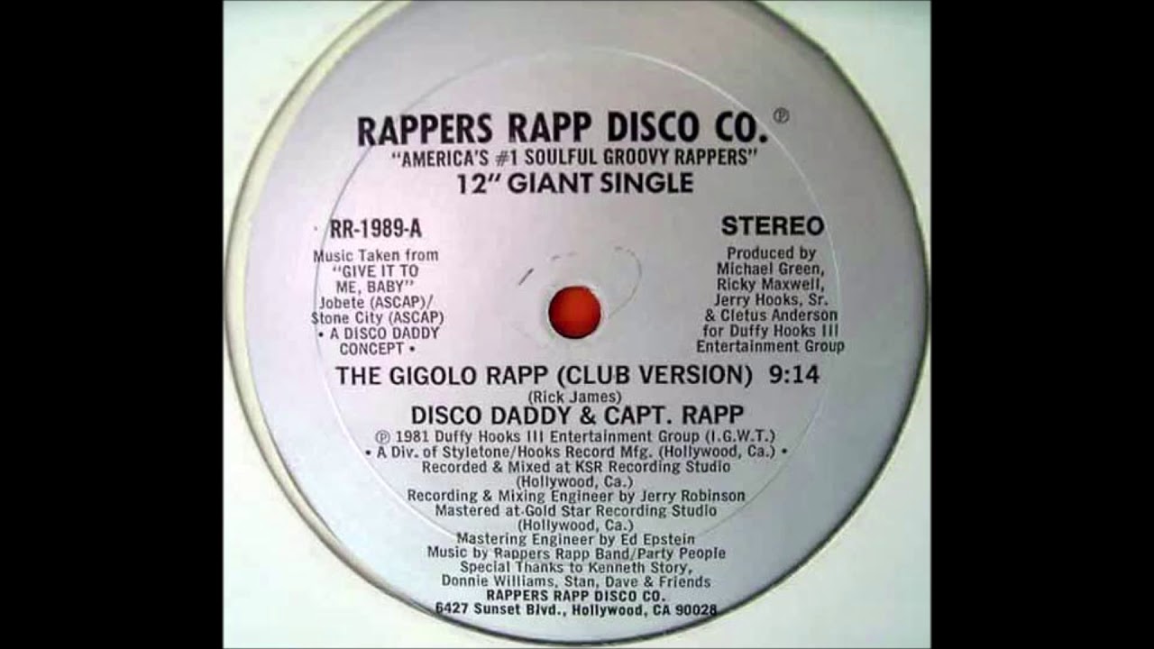 Disco Daddy & Captain Rapp - The Gigolo Rapp (Club Version) [Hip Hop] (1981)