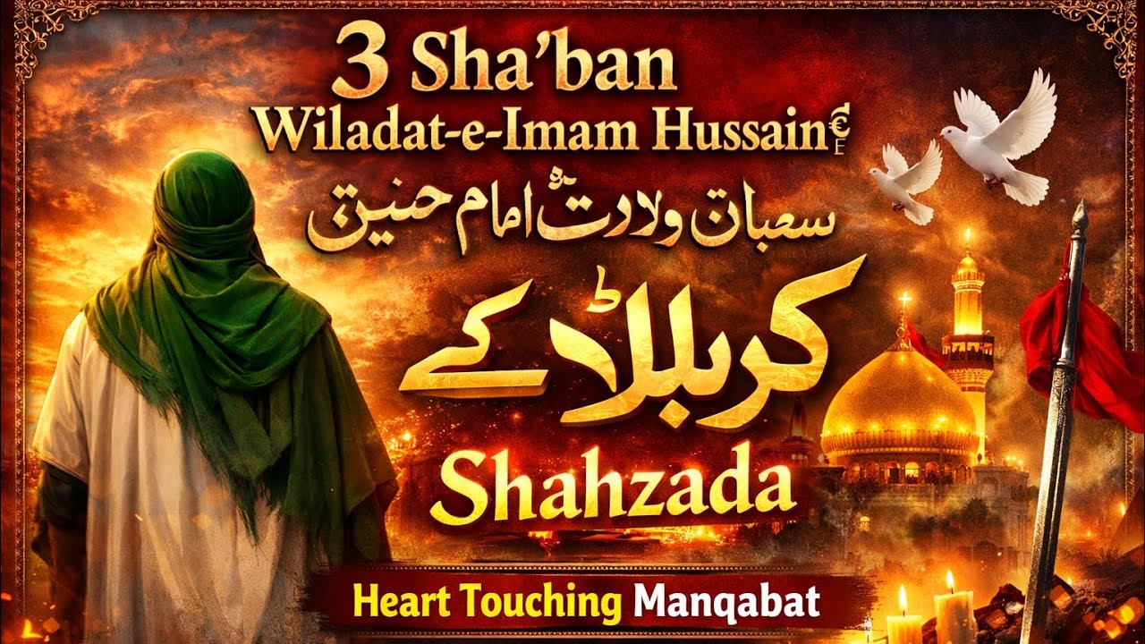 3 Sha‘ban Wiladat-e-Imam Hussain| 3 شعبان ولادتِ امام حسینؓHeart Touching Manqabat |Ahl-e-Bait Kalam