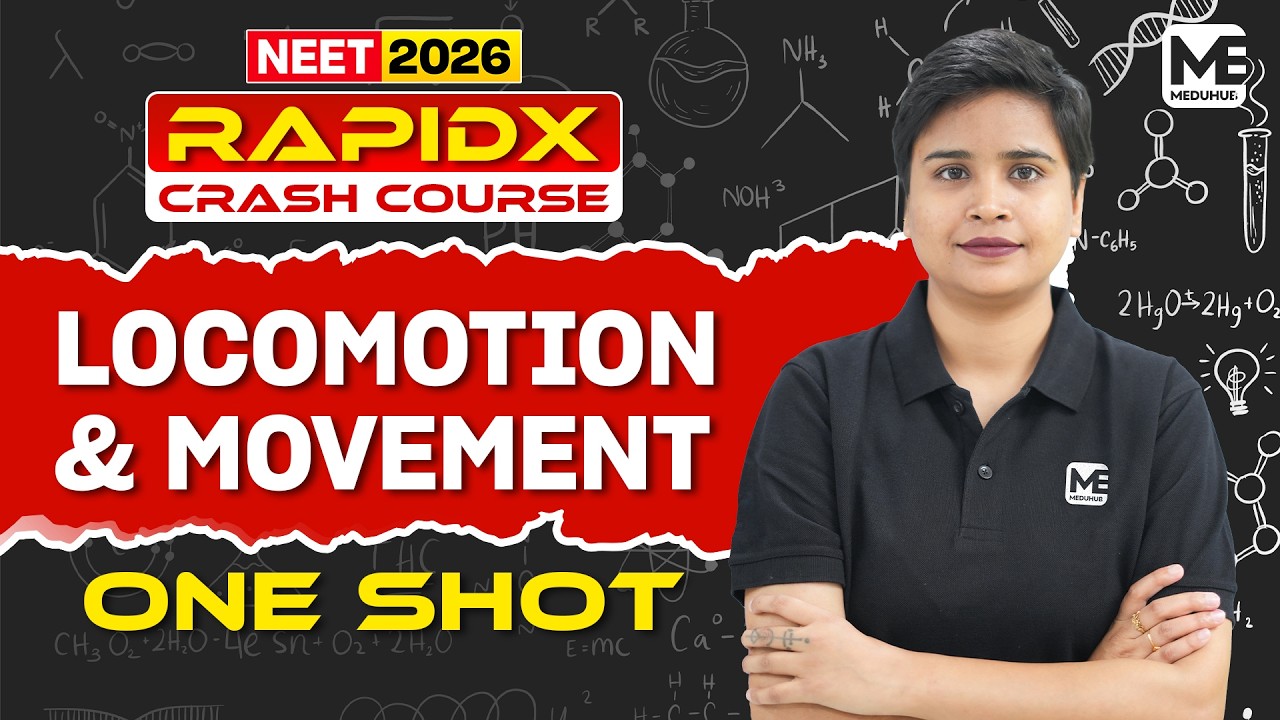 NEET 2026 Crash Course – Rapid X | Locomotion and Movement in 45 Minutes | Complete Revision