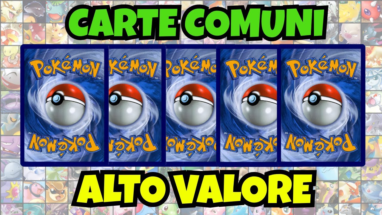 CARTE POKEMON COMUNI che NON SAPEVI VALESSERO COSI TANTO!!!