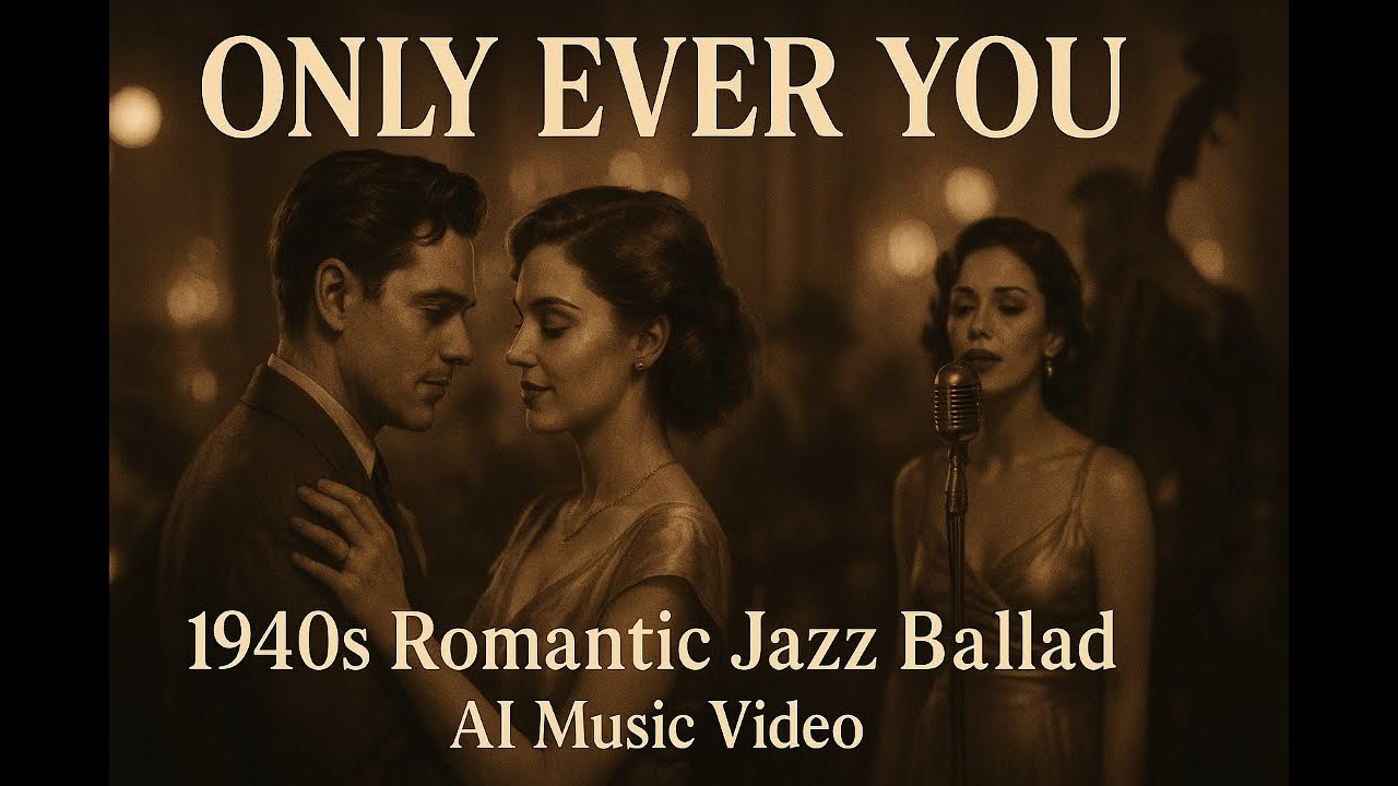 Only Ever You &ndash; A 1940s Romantic Jazz Ballad | Vintage AI Music Video #ai #aiart #aimusicvideo